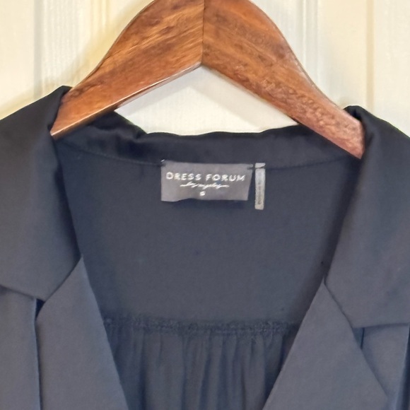 Dress Forum Black Satin Jumpsuit | Evening NYE - Picture 6 of 6